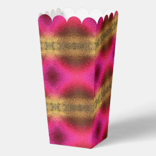 Ballotins Motif rose rouge et or