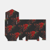 Ballotins Motif Roses rouges Ballotin rouge et noir (Déplié)