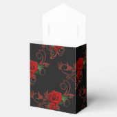 Ballotins Motif Roses rouges Ballotin rouge et noir (Ouvert)