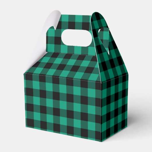 Ballotins Motif Rustique vert Plaid (Arrière)