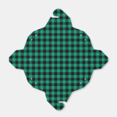 Ballotins Motif Rustique vert Plaid (Déplié)