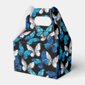 Ballotins Motif sans couleur foncée avec papillons bleus Mor (Arrière)