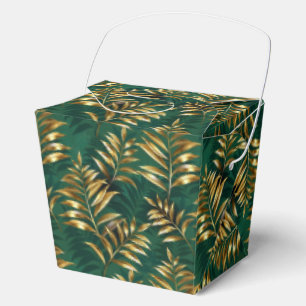 Ballotins Motif sans couture avec des fougères dorées