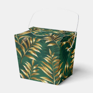 Ballotins Motif sans couture avec des fougères dorées