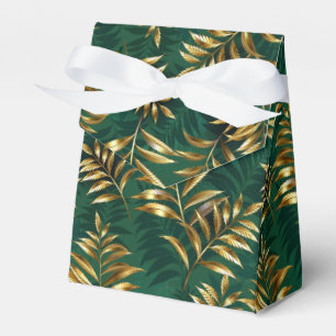 Ballotins Motif sans couture avec des fougères dorées