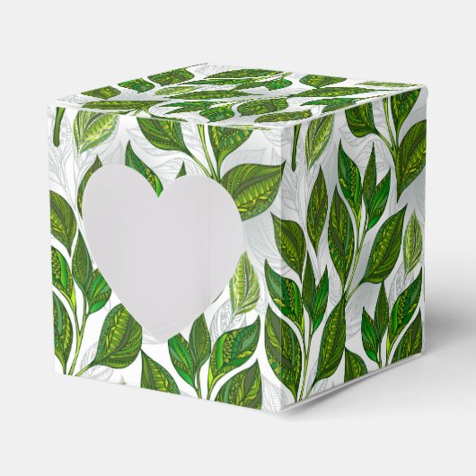Ballotins Motif sans couture avec Feuilles de thé vert (Verso)