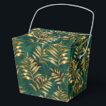 Ballotins Motif sans couture avec fougères dorées<br><div class="desc">Motif sans couture d'or,  bijoux,  branches de fougères brillantes et feuilles sur fond vert,  forestier et texturé. Fougère dorée.</div>