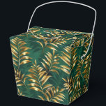 Ballotins Motif sans couture avec fougères dorées<br><div class="desc">Motif sans couture d'or,  bijoux,  branches de fougères brillantes et feuilles sur fond vert,  forestier et texturé. Fougère dorée.</div>