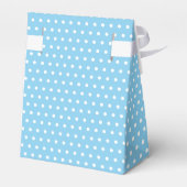 Ballotins Motif Simple Points Blancs Sur Bleu Bébé (Arrière)