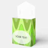Ballotins Motif - sinus zigzag vert + votre texte (Ouvert)