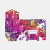 Ballotins Motif - spider web rose + votre texte (Déplié)