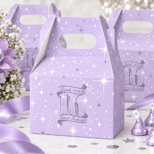 Ballotins Motif Sweet 16 et motif étoile Violet ID1333