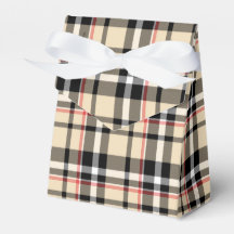 Motif Tartan Plaid Carré noir beige rouge