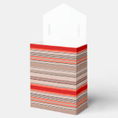 Ballotins motif texturé rayé vertical en orange et être (Ouvert)