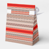 Ballotins motif texturé rayé vertical en orange et être (Arrière)