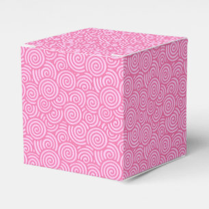 Ballotins Motif tourbillon japonais - menthe poivrée rose
