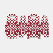 Ballotins Motif traditionnel letton rouge (Déplié)