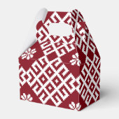 Ballotins Motif traditionnel letton rouge (Verso)