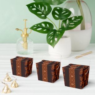 Ballotins Motif tribal marron et noir