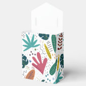 Ballotins motif tropical avec feuilles colorés (Ouvert)