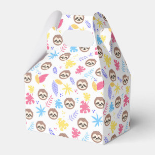 Ballotins Motif tropical de paresse et de feuille