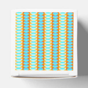 Ballotins Motif turquoise bleu orange jaune coloré