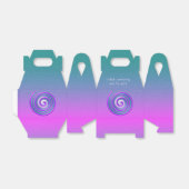 Ballotins Motif Turquoise et violet brillant (Déplié)