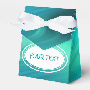 Ballotins Motif - vagues douces turquoise + votre texte