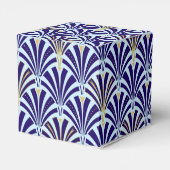 Ballotins Motif ventilateur Art déco - cobalt et bleu ciel (Arrière)