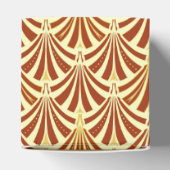 Ballotins Motif ventilateur Art déco - cuivre sur jaune (Haut)