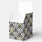 Ballotins Motif ventilateur Art déco - noir et blanc (Ouvert)