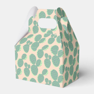 Ballotins Motif vert et rose de cactus