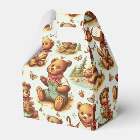 Ballotins Motif vintage Cute Teddy Bear (Verso)