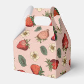 Ballotins Motif vintage de fraise rose Ballotin (Arrière)