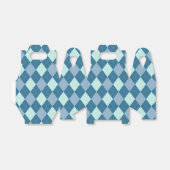 Ballotins Motif Vintage Jacquard bleu (Déplié)