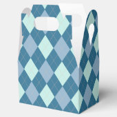 Ballotins Motif Vintage Jacquard bleu (Ouvert)