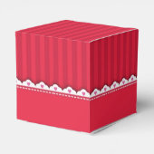 Ballotins motif vintage rayé rouge (Arrière)