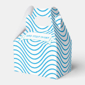 Ballotins Motif Wave Blanc Et Bleu Personnalisé (Arrière)