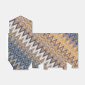 Ballotins Motif Wavy Gold et Blue Elegant (Déplié)