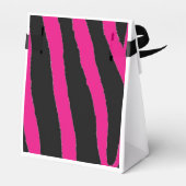 Ballotins Motif Zèbre noir et rose chaud (Arrière)