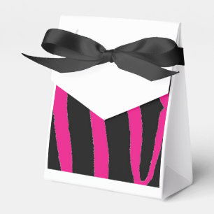Ballotins Motif zèbre noir et rose vif