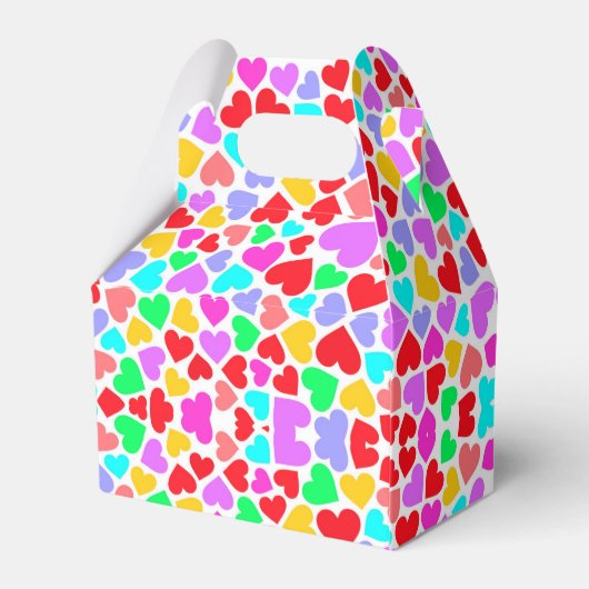 Ballotins Motifs de cœurs colorés mignons (Arrière)