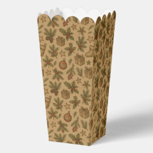 Ballotins Motifs de Noël rustiques et vintage