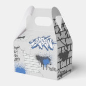 Ballotins Moto bleu moto et graffiti (Arrière)