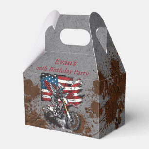 Ballotins Motorbike United States Drapeau 00e fête d'anniver