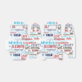 Ballotins Mots d'hiver Typographie Fun Party Favoriser les b (Déplié)