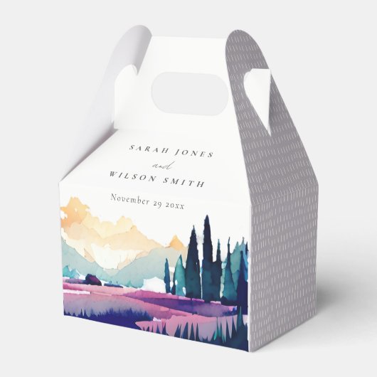 Ballotins Mountain Country Lilac Fields Mariage paysager (Verso)