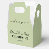 Ballotins Mr and Mrs Elegant Simple | Sage Green (Ouvert)