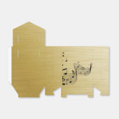 Ballotins Music Notes Brushed Gold  (Déplié)