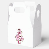 Ballotins Musical treble clef notes with sakura flowers (Ouvert)